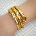 Vintage Italian Gold Snake Bangle - Snakes in Antique Jewellery Blog - Moira Fine Jewellery