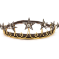 Antique Diamond Star Tiara, Silver Upon Gold, Circa 1850 - Antique Star Jewellery Victorian Era - Moira Fine Jewellery